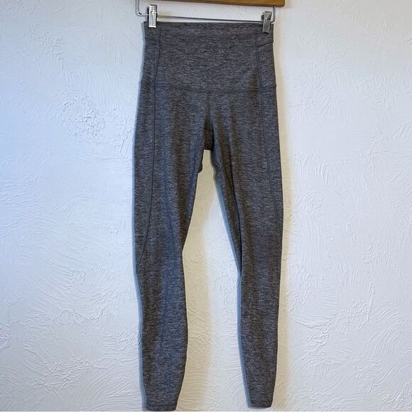 Lululemon Pure Practice  Leggings Pants Gray Size 4 - Picture 2 of 11